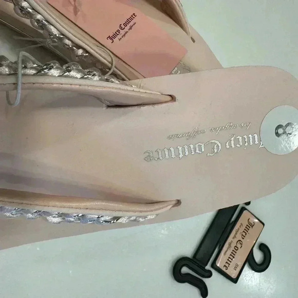 Juicy couture pink platform flip flops size 8 - Picture 6 of 8